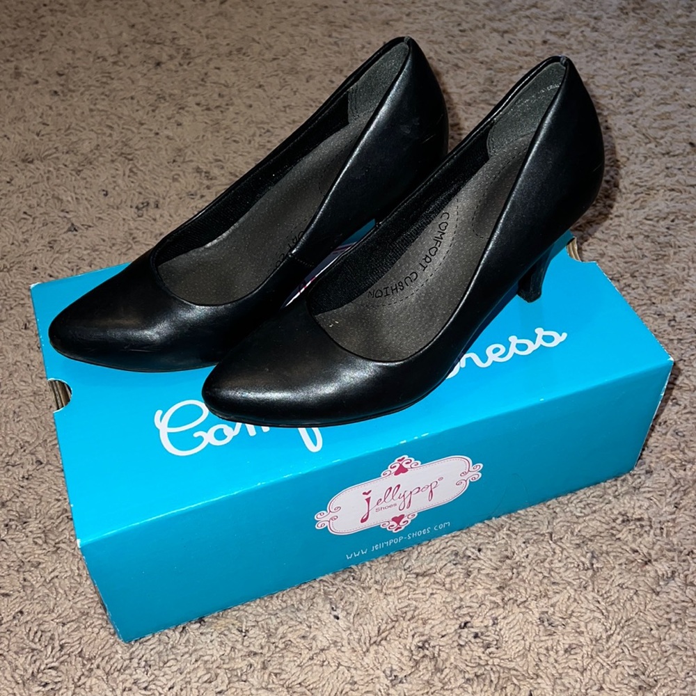 Jellypop Black Heels